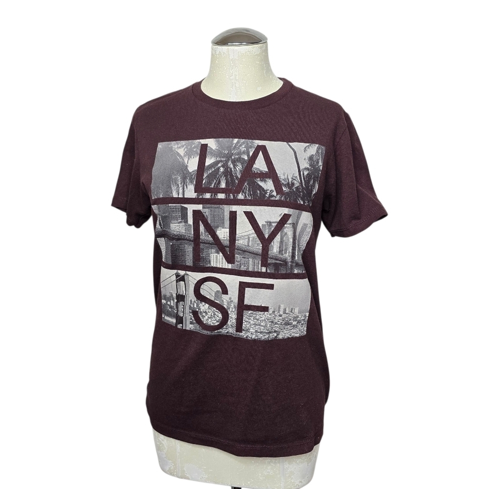 Ocean Current LA NY SA Crewneck Short Sleeves Shirt L
